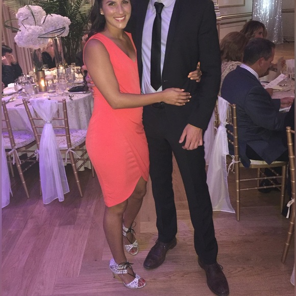 Rachel Roy Draped Sheath Dress Stretch Tulip Hem - Picture 8 of 11